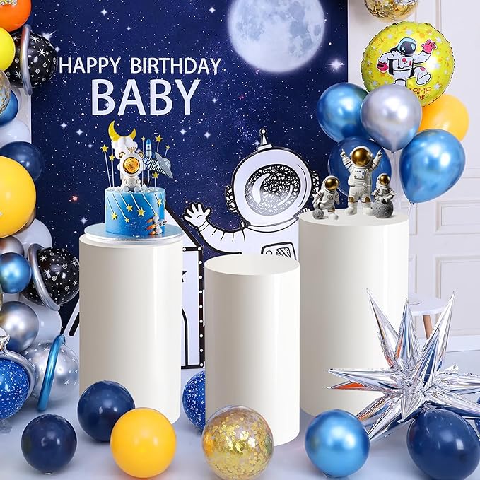 3 PCs-Set Metal Durable Cylinder Stand