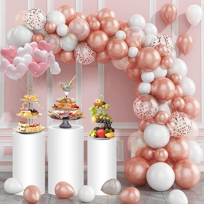 3 PCs-Set Metal Durable Cylinder Stand