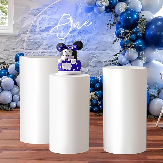 3 PCs-Set Metal Durable Cylinder Stand